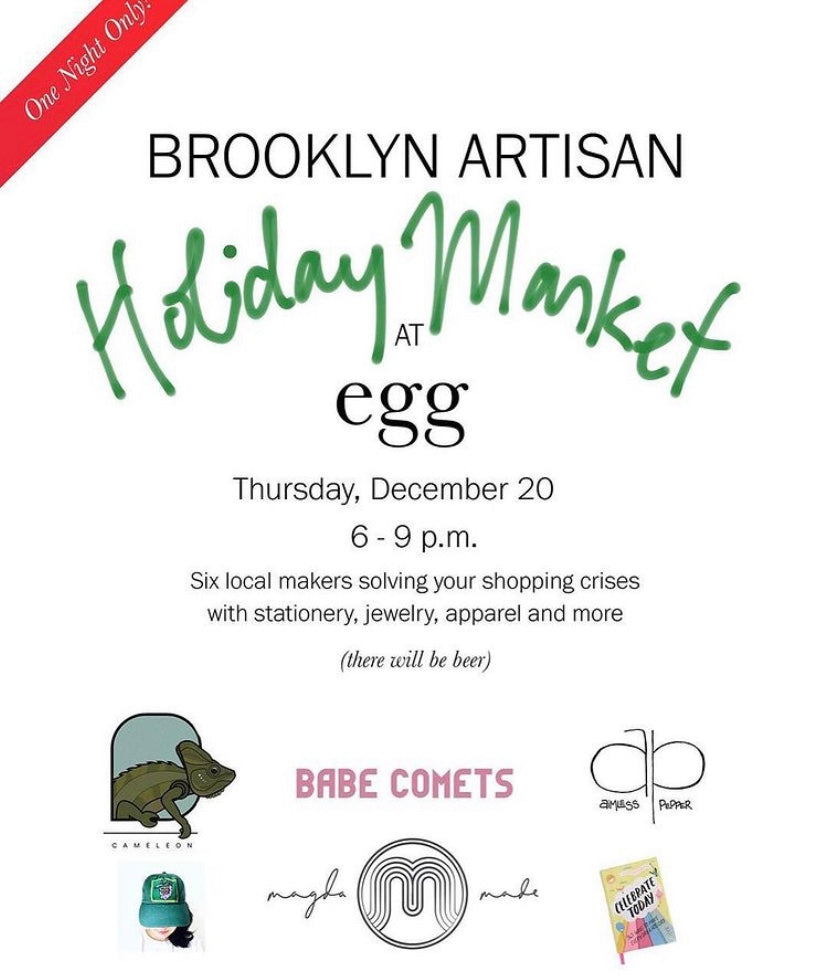 Brooklyn Artisanal Holiday Market at Egg Restaurant